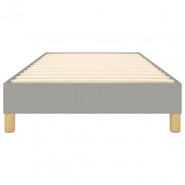 Cadru de pat box spring, gri deschis, 100x200 cm, textil - Img 8