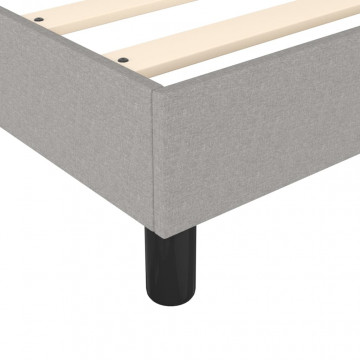 Cadru de pat box spring, gri deschis, 180x200 cm, textil - Img 6