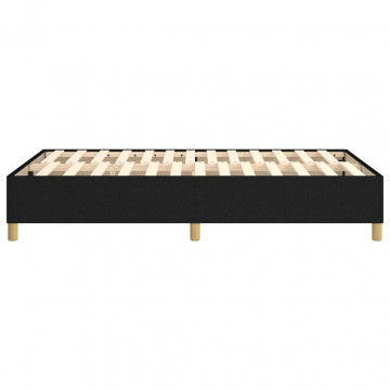 Cadru de pat box spring, negru, 120x200 cm, textil - Img 5