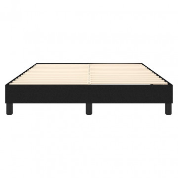 Cadru de pat box spring, negru, 140x200 cm, textil - Img 8
