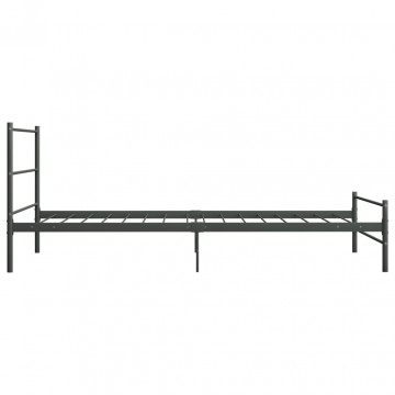 Cadru de pat, gri, 90 x 200 cm, metal - Img 4