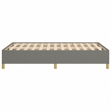 Cadru de pat, gri închis, 120x190 cm, material textil - Img 5