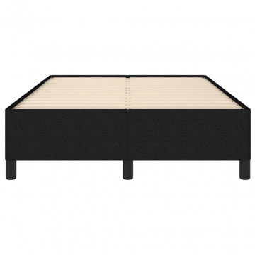 Cadru de pat, negru, 120x190 cm, material textil - Img 8