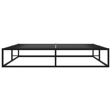 Cadru de pat, negru, 180 x 200 cm, metal - Img 4
