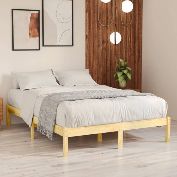 Cadru de pat Super King, 180x200 cm, lemn masiv - Img 1