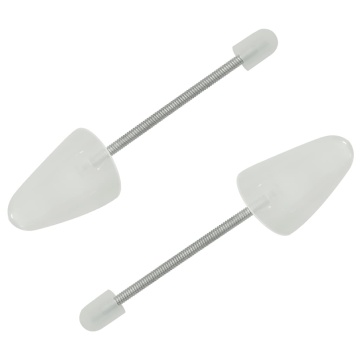 Calapoade de pantofi, 5 perechi, alb, EU 38-44, plastic - Img 2