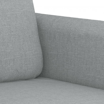 Canapea cu 2 locuri, gri deschis, 120 cm, material textil - Img 5