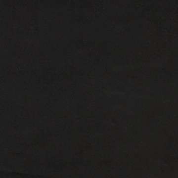Canapea cu 2 locuri, negru, 140 cm, catifea - Img 6