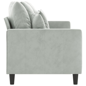 Canapea cu 3 locuri, gri deschis, material 180CM catifea - Img 4