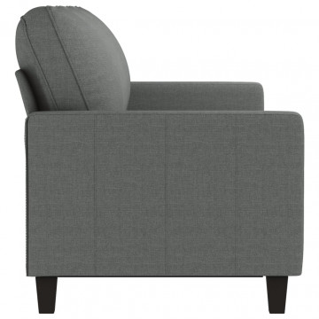 Canapea cu 3 locuri, gri închis, 180 cm, material textil - Img 4