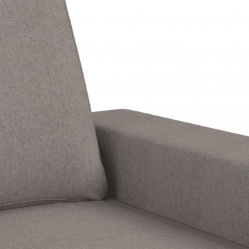 Canapea cu 3 locuri, taupe, 180 cm, material textil - Img 5