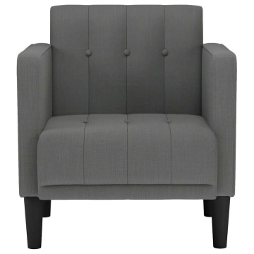 Canapea Scaun cu cotiere Gri închis 53 cm Material - Img 3