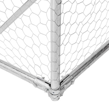 Canisa de exterior cu alergare 6x2x1,5 m otel galvanizat - Img 5