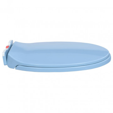 Capac WC închidere silențioasă eliberare rapidă albastru oval - Img 7