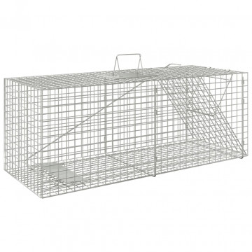 Capcană pentru animale 64,5x25x26,5 cm, fier galvanizat - Img 3