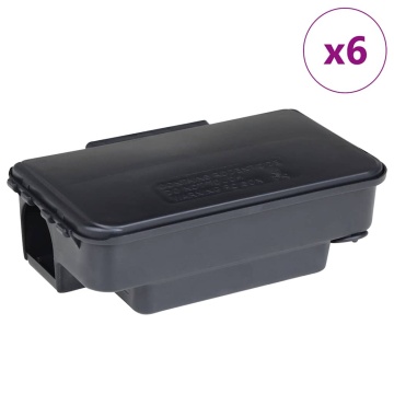 Capcane pentru șoareci 6 buc Negru 22x12,5x7,5 cm - Img 2
