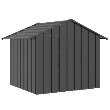 Casă pentru câini cu acoperiș 131x101x102 cm oțel galvanizat - Img 8
