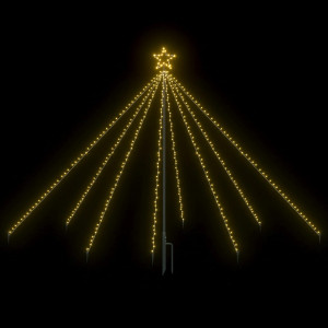 Cascadă lumini pom Crăciun 2,5 m interior/exterior 400 leduri - Img 3