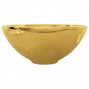 Chiuvetă, auriu, 32,5 x 14 cm, ceramică - Img 4