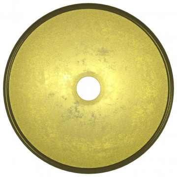 Chiuvetă din sticlă securizată, auriu, 30x12 cm - Img 3