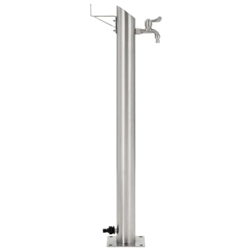 Coloană de apă de grădină, 95 cm, oțel inoxidabil, rotund - Img 2