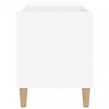 Comodă discuri, alb, 84,5x38x48 cm, lemn prelucrat - Img 5