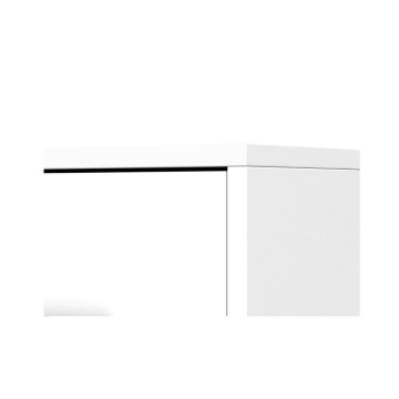 Comoda mini stela 1d4s, pal alb, 90x95x45 cm - Img 11
