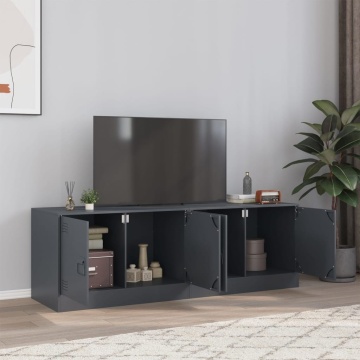 Comodă TV, 2 buc., antracit, 67x39x44 cm, oțel - Img 1