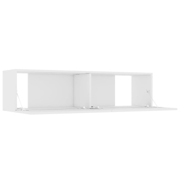 Comodă TV, alb, 120 x 30 x 30 cm, lemn prelucrat - Img 8