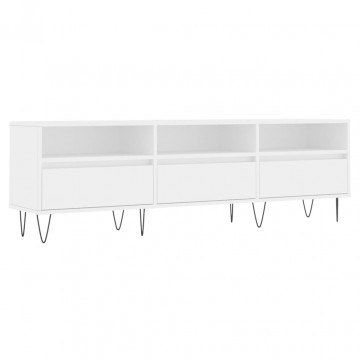 Comodă TV, alb, 150x30x44,5 cm, lemn prelucrat - Img 2