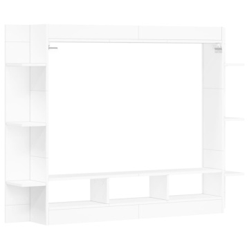 Comodă TV, alb, 152x22x113 cm, lemn prelucrat - Img 5
