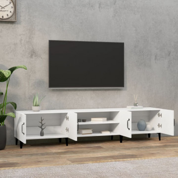 Comodă TV, alb, 180x31,5x40 cm, lemn prelucrat - Img 3