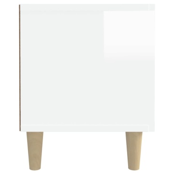 Comodă TV, alb extralucios, 180x31,5x40 cm, lemn prelucrat - Img 7