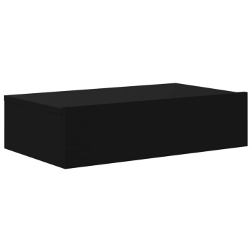 Comodă TV cu lumini LED, negru, 60x35x15,5 cm - Img 3