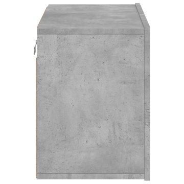 Comodă TV de perete, gri beton, 60x30x41 cm - Img 6