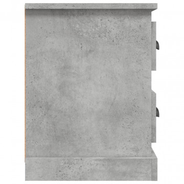 Comodă TV, gri beton, 102x35,5x47,5 cm, lemn prelucrat - Img 7
