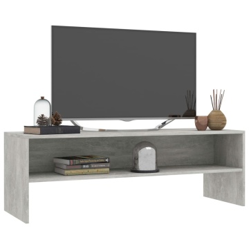 Comodă TV, gri beton, 120 x 40 x 40 cm, PAL - Img 3