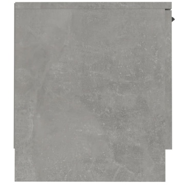 Comodă TV, gri beton, 140x35x40 cm, lemn prelucrat - Img 5
