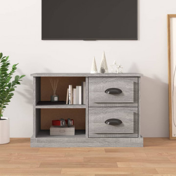 Comodă TV, gri sonoma, 73x35,5x47,5 cm, lemn prelucrat - Img 1