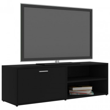 Comodă TV, negru, 120 x 34 x 37 cm, PAL - Img 3