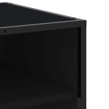 Comodă TV, negru, 270x40x46 cm, lemn prelucrat - Img 6