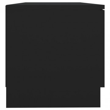 Comodă TV, negru, 80x35x36,5 cm, lemn prelucrat - Img 6
