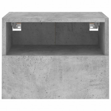 Comode TV de perete, 2 buc., gri beton, 40x30x30 cm, lemn - Img 7