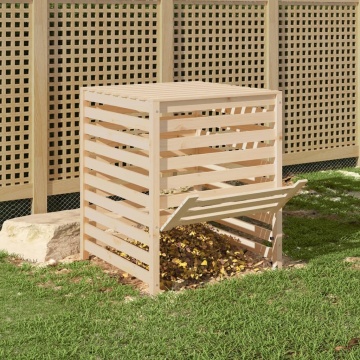 Compostor, 82,5x82,5x99,5 cm, lemn masiv de pin - Img 3