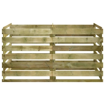 Compostor cu stinghii, 180x90x90 cm, lemn de pin tratat - Img 3