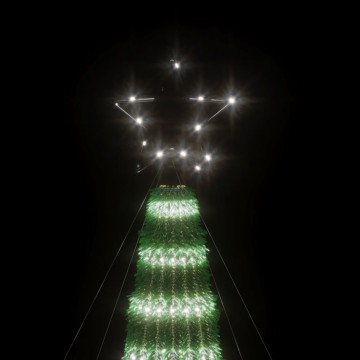 Con de lumină brad de Crăciun cu 275 LED-uri, alb rece, 180 cm - Img 5