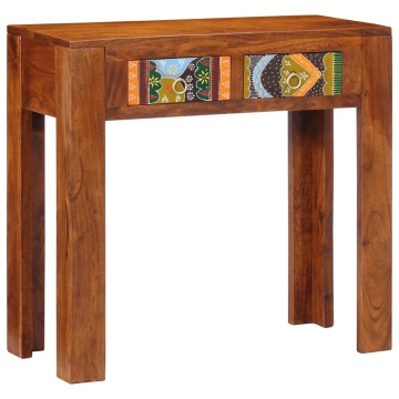 Consolă 80x35x75 cm din lemn masiv de salcâm - Img 1