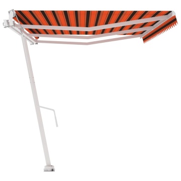 Copertină autonomă retractabilă automat oranj&maro 600x300 cm - Img 5