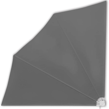 Copertină laterală pliabilă de balcon, gri, 140x140 cm - Img 3