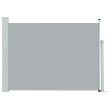 Copertină laterală retractabilă de terasă, gri, 120 x 500 cm - Img 2